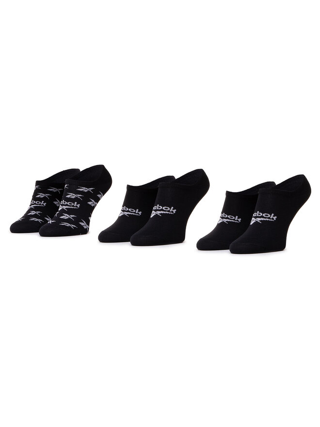 Reebok 3er-Set Unisex-Sneakersocken Reebok Cl Fo Invisible Sock 3P GG6679 Schwarz