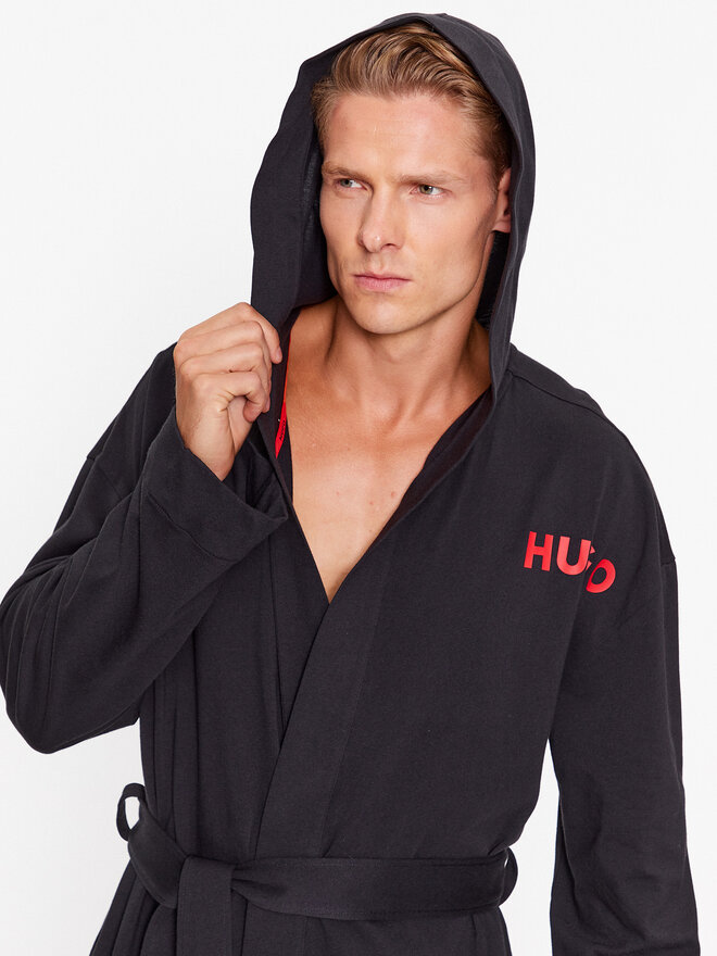 HUGO Hugo Bademantel 50501421 Schwarz