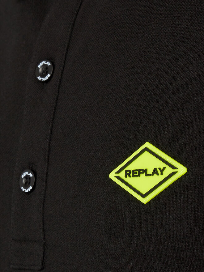 REPLAY Replay Poloshirt M3540A.000.20623 Schwarz Regular Fit