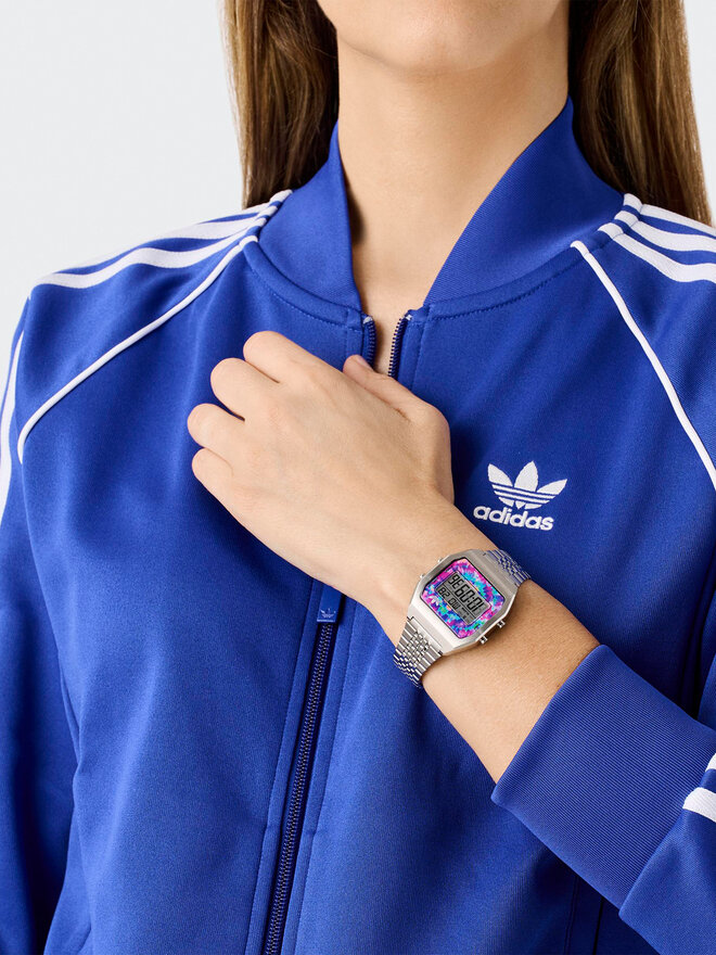 adidas Zegarek adidas Digital Two AOST24557 Srebrny