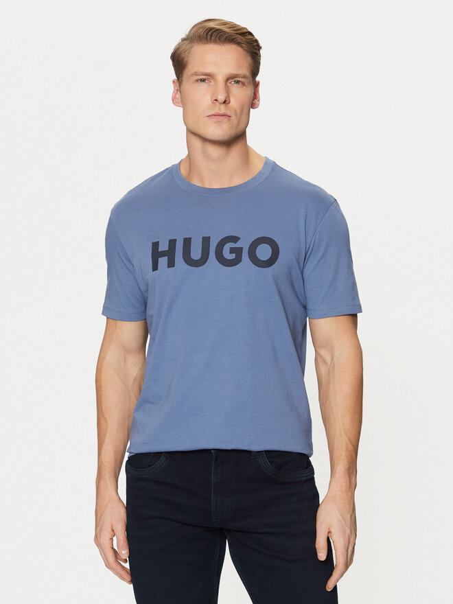 HUGO HUGO Póló Dulivio 50467556 Kék Regular Fit