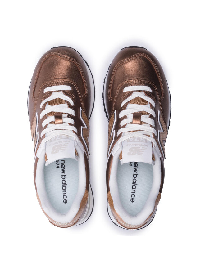 Sneakersy New Balance WL574PT2 Brązowy | eobuwie.com.pl