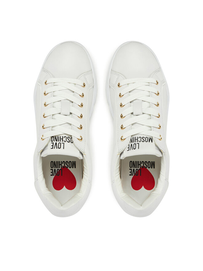 LOVE MOSCHINO Sneakersy LOVE MOSCHINO JA15054G1MIA410A Biały