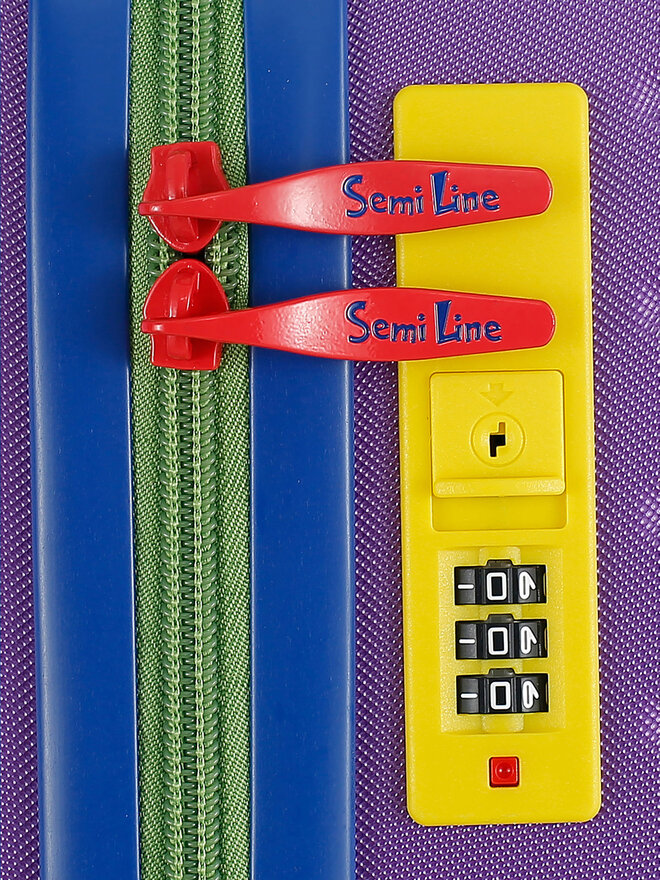Semi Line Βαλίτσα Καμπίνας Semi Line T5940-1 Μωβ