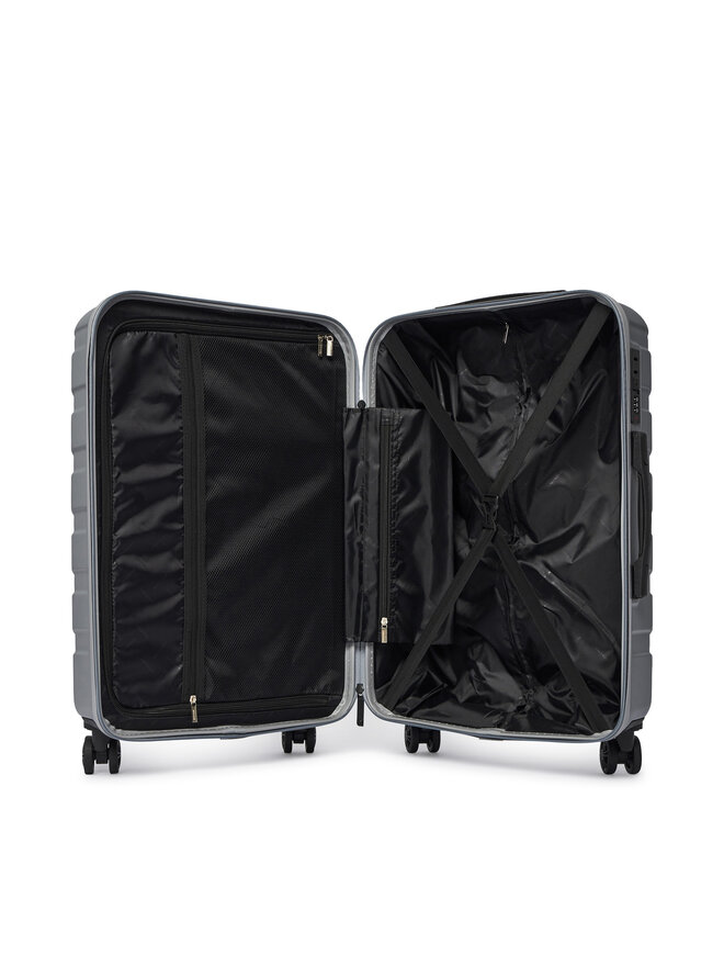 GINO ROSSI Srednji kovček Gino Rossi GIN-M-003-05-SILVER Srebrna