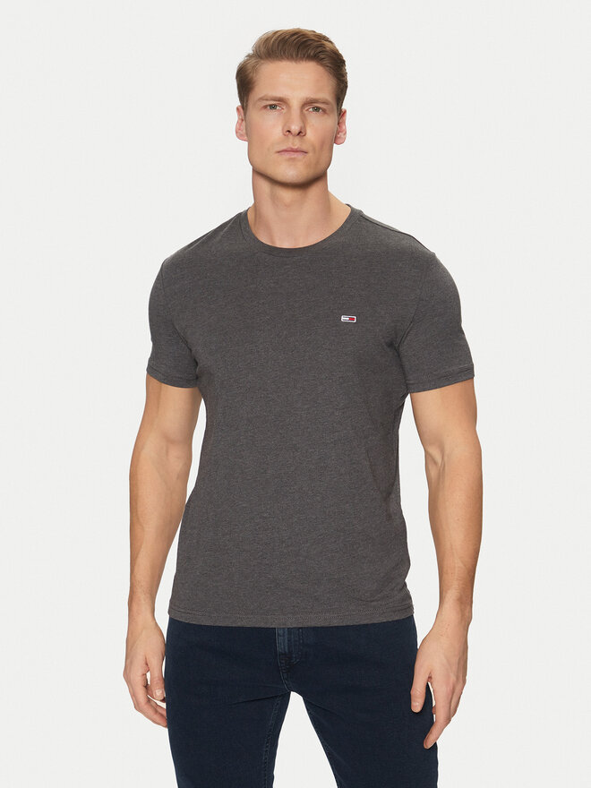 Tommy Jeans Tommy Jeans Marškinėliai Jaspe DM0DM20363 Pilka Slim Fit