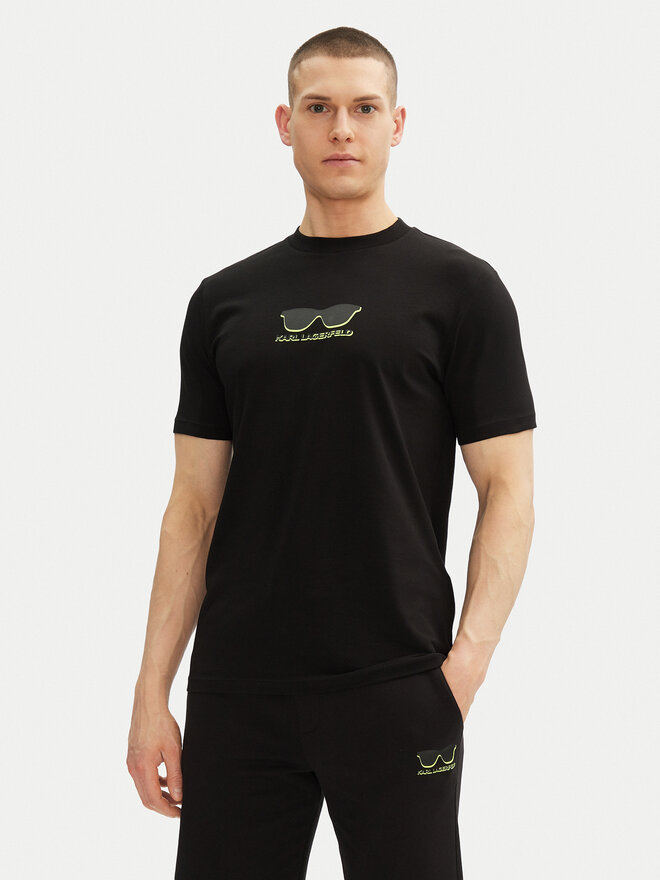 KARL LAGERFELD KARL LAGERFELD T-Shirt 755400 552235 Schwarz Regular Fit