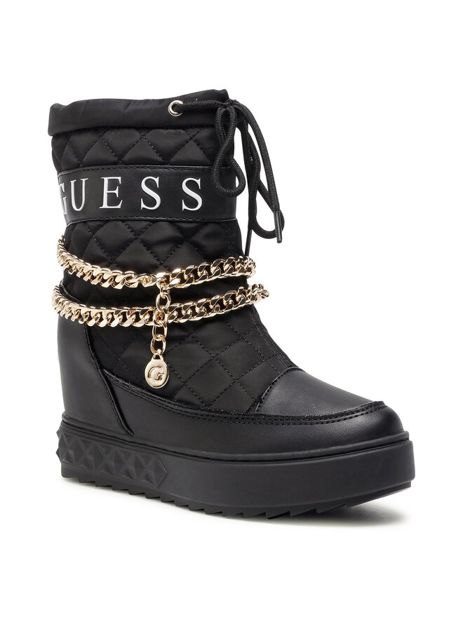 Guess Botki Guess Fariba FL8FRB FAB12 Czarny