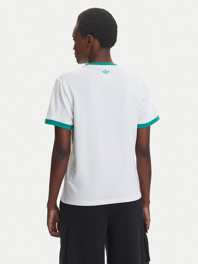 adidas adidas Marškinėliai Retro Tennis JY0276 Balta Regular Fit