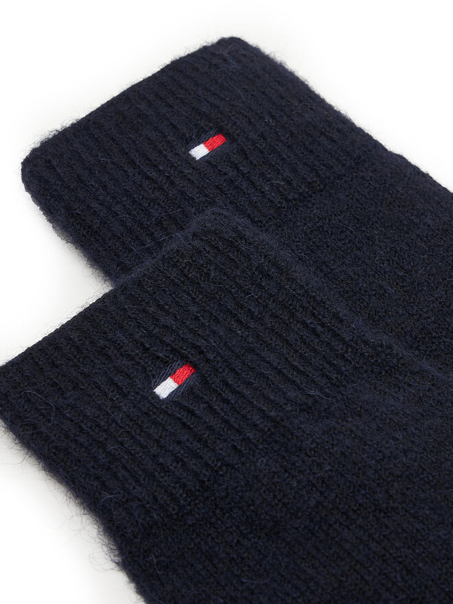 Tommy Hilfiger Mănuși de Damă Tommy Hilfiger Flag Fluffy AW0AW17797 Bleumarin