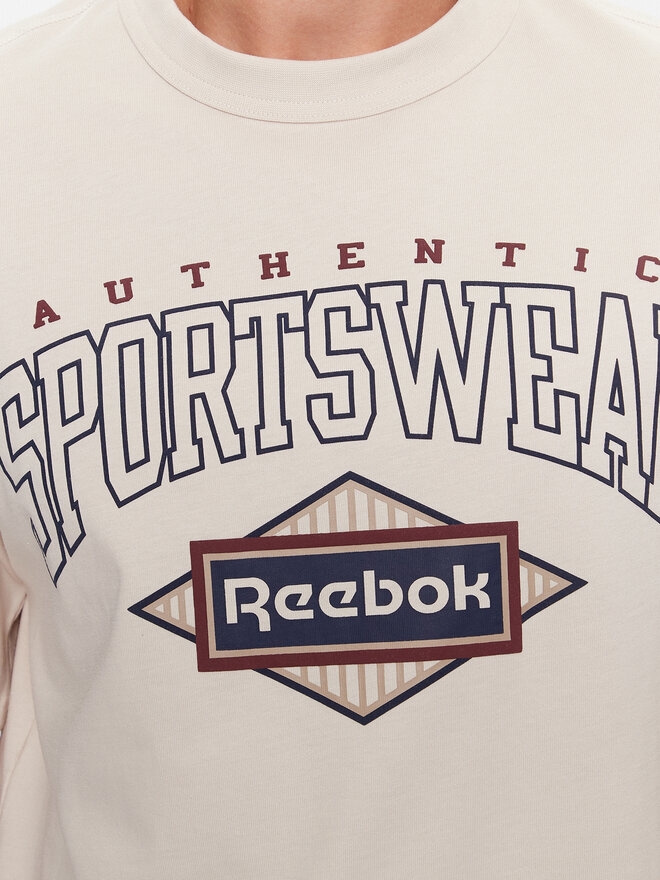 Reebok Reebok Marškinėliai Sporting Goods IM1507 Smėlio Regular Fit