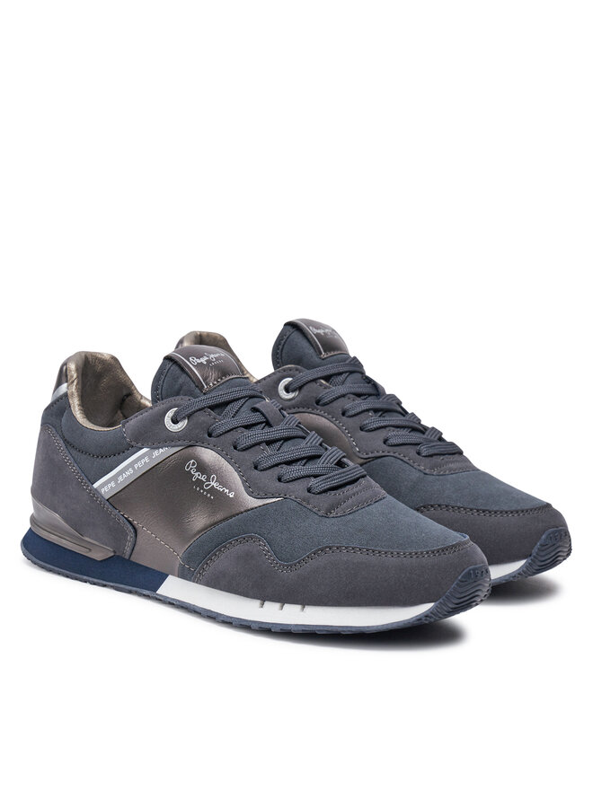 Pepe Jeans Sneakersy Pepe Jeans PLS40023 Tmavomodrá