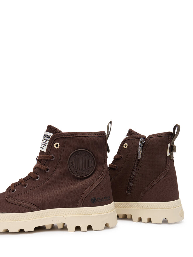 Palladium Schnürstiefeletten Palladium Pampa Hi Zip 79101-293-M Braun