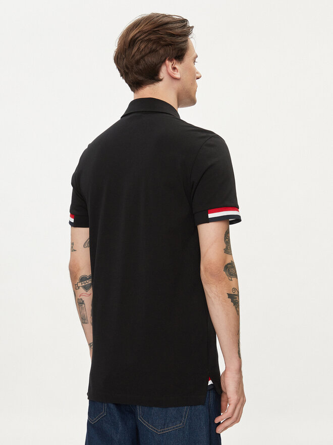 Geox Geox Poloshirt M4510L T2649 F9000 Schwarz Regular Fit