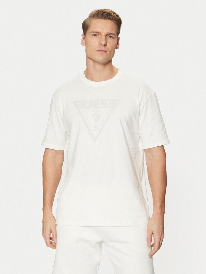 Guess Guess Camiseta Z4BI02 I3Z14 Blanco Overshirt Fit