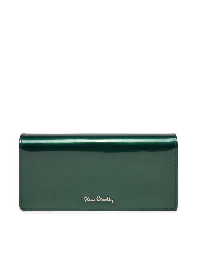 Pierre Cardin Duży Portfel Damski Pierre Cardin 07 Shiny 121 Zielony