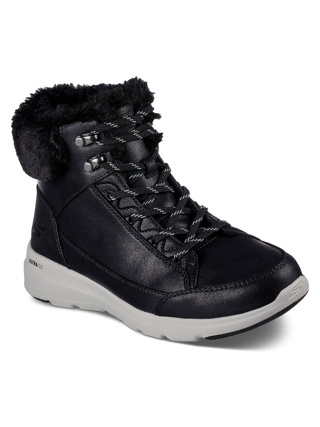 Skechers Polokozačky Skechers Glacial Ultra Cozyly 144178/BLK Černá