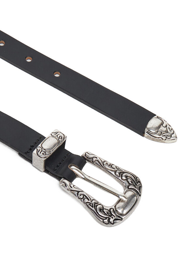 ONLY Ζώνη Γυναικεία ONLY Onlty Slim Leather Wester Jeans Belt Acc 15338269 Μαύρο