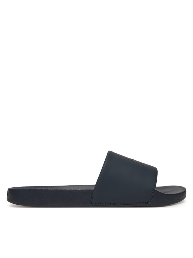 Calvin Klein Šľapky Calvin Klein Pool Slide W/ Ck Square HM0HM01754 Tmavomodrá