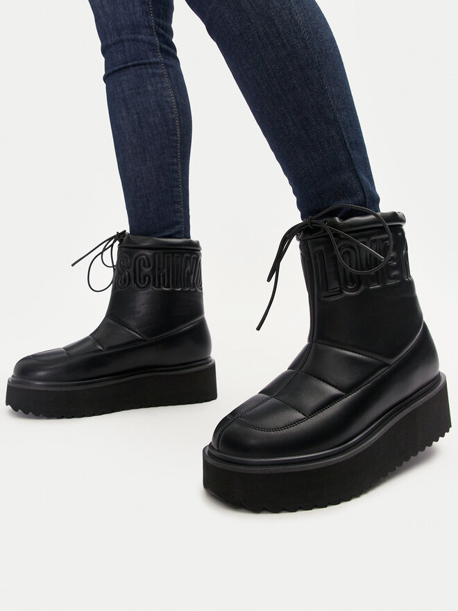 LOVE MOSCHINO Bokacsizma LOVE MOSCHINO JA24266I0LIE0000 Fekete