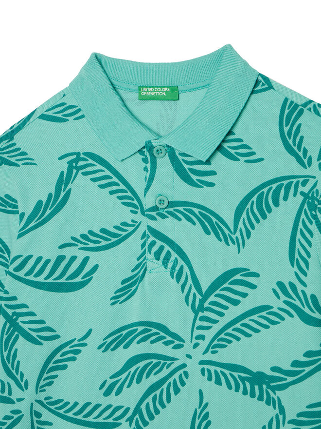 United Colors Of Benetton United Colors Of Benetton Poloshirt 36Y4C301W Grün Regular Fit