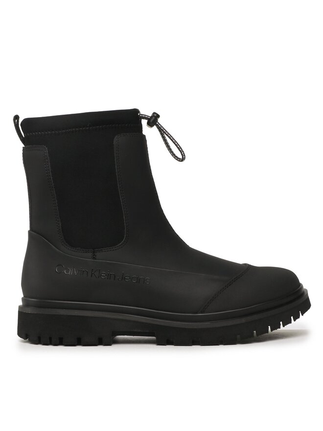Calvin Klein Jeans Botine Calvin Klein Jeans Chunky Combat Chelsea Boot Rub YW0YW01065 Negru
