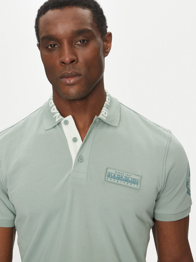 Napapijri Napapijri Polo E-Amundsen NP0A4IN9 Πράσινο Regular Fit