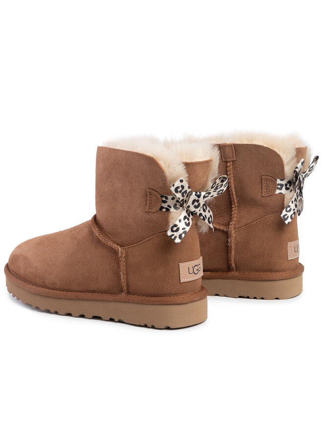 Botas de nieve Ugg W Mini Bailey Bow II Exotic 1102972 Marron zapatos.es