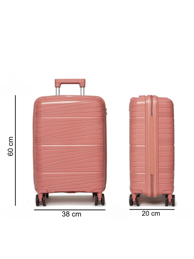 Pierre Cardin Kabínový kufor Pierre Cardin SARA03 203 Ružová