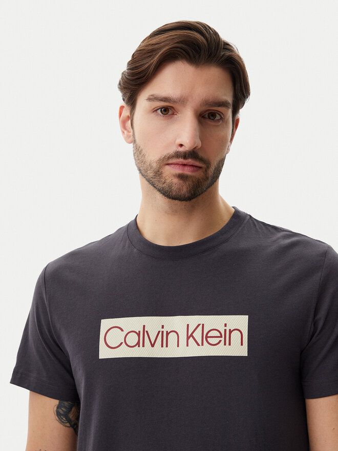 Calvin Klein Jeans Calvin Klein Jeans Marškinėliai J30J327472 Pilka Regular Fit