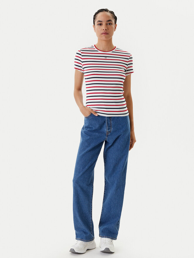 Tommy Jeans Tommy Jeans T-Shirt Essential DW0DW17383 Bunt Slim Fit