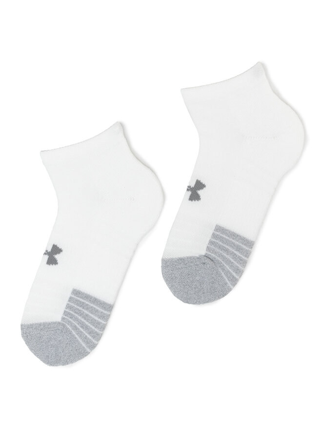Under Armour 3 unisex zemo zeķu pāru komplekts Under Armour Heatgear Lo Cut Sock 1346753-100 Balts