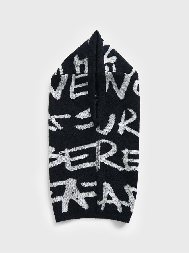 Desigual Balaclava Desigual Lettering 22WAHA14 Črna