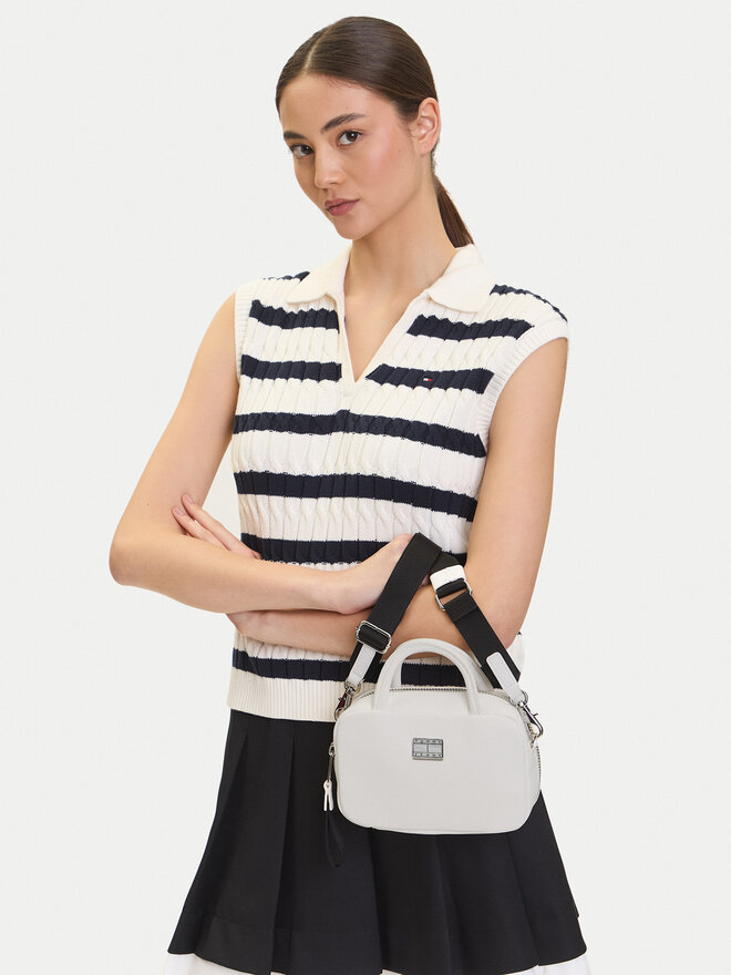 Tommy Jeans Ročna torba Tommy Jeans Tjw American Cool Trunk AW0AW17294 Bela