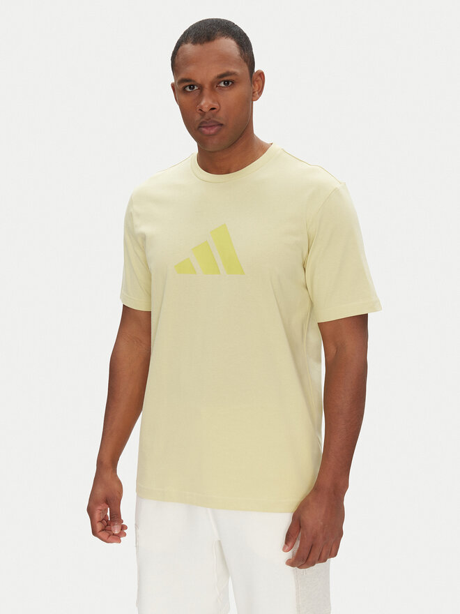 adidas adidas Camiseta Future Icons 3 Bar Logo JD4920 Amarillo Regular Fit