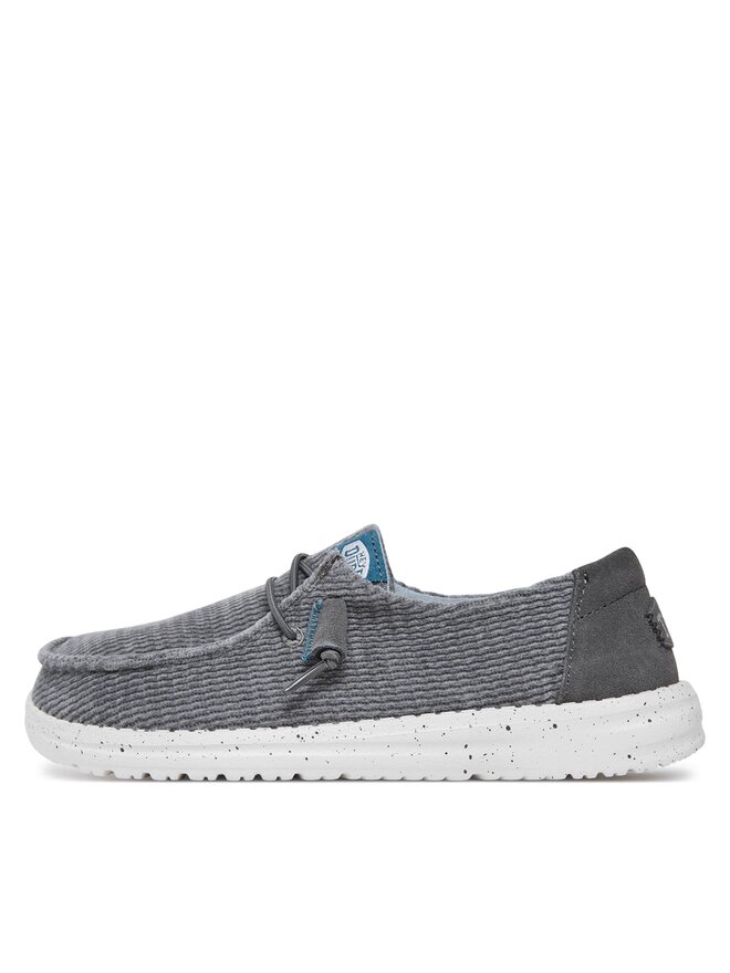 Hey Dude Półbuty Hey Dude Wendy Wave Corduroy 40195-025 Szary