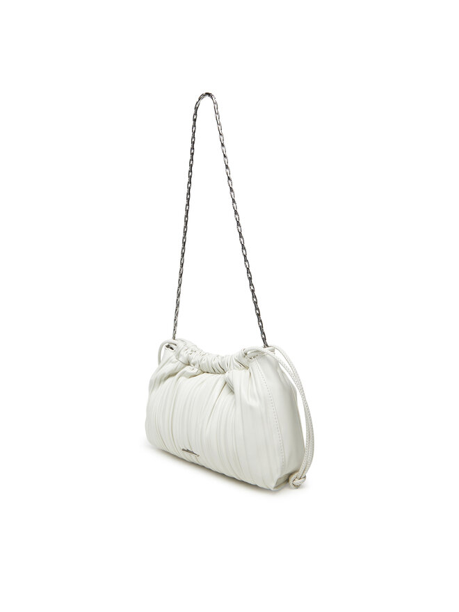 Calvin Klein Τσάντα Calvin Klein Drawstring Plisse Crossbody LV04F3076G Λευκό