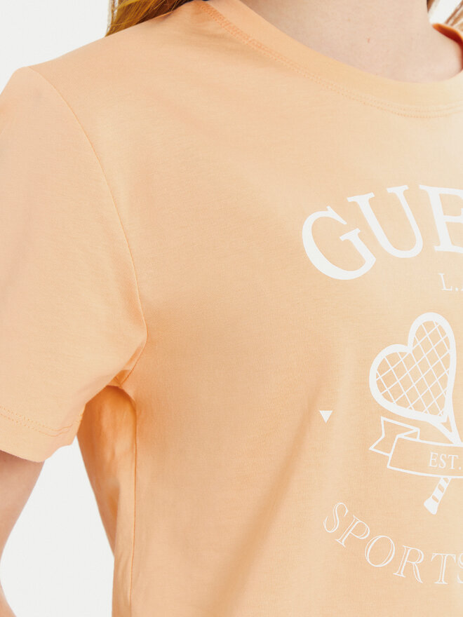 Guess Guess Póló V5GI04 I3Z14 Narancssárga Regular Fit