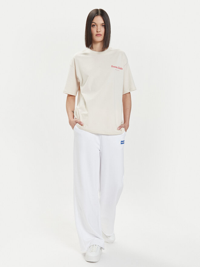 4F 4F Camiseta 4FWSS24TTSHF1265 Écru Oversize