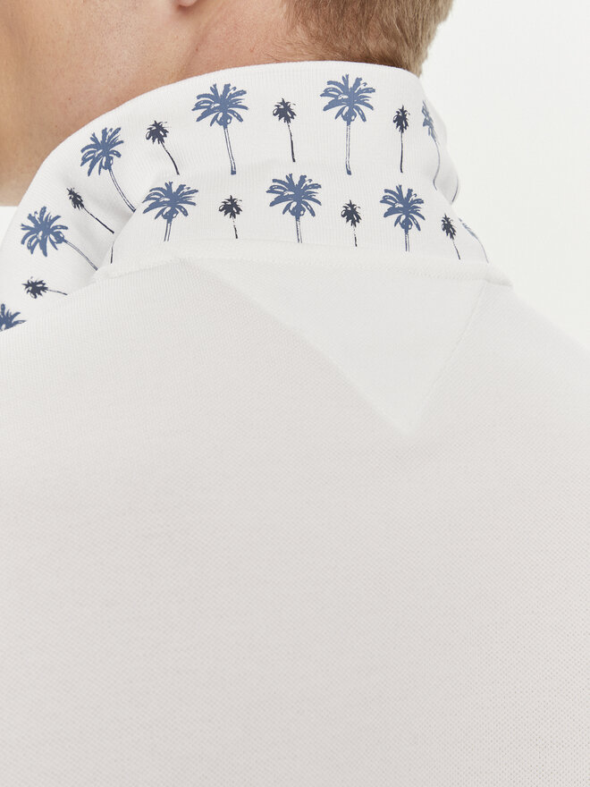 Tommy Hilfiger Tommy Hilfiger Pólóing Palm Under Collar MW0MW34738 Fehér Regular Fit