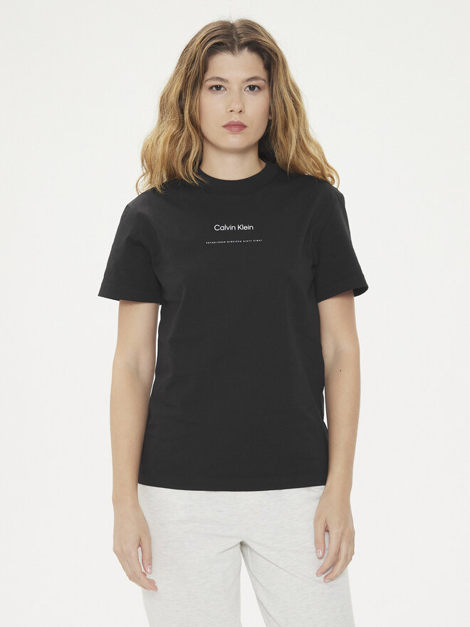 Calvin Klein Calvin Klein T-Shirt Multi Logo K20K207215 Μαύρο Regular Fit