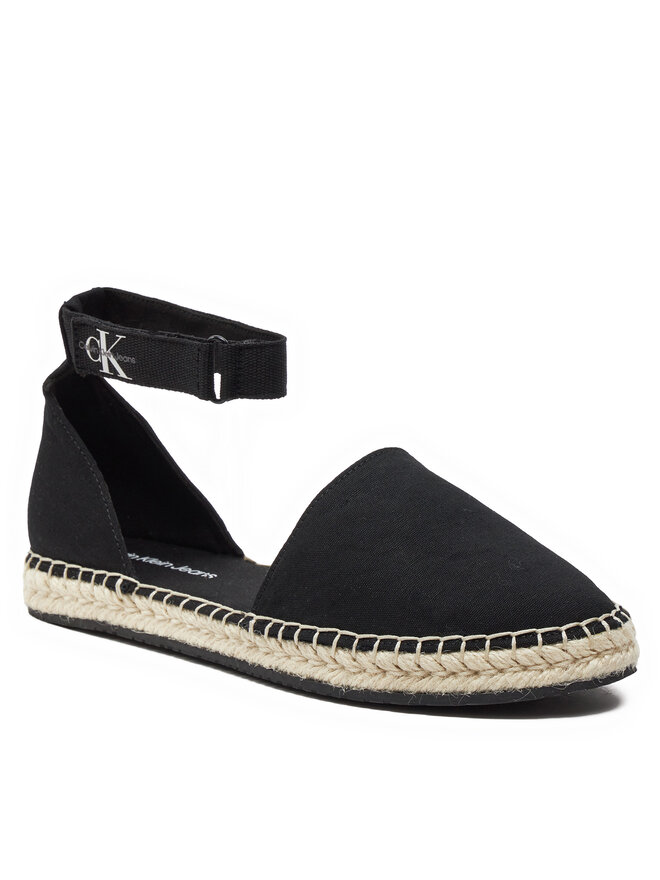 Calvin Klein Jeans Espadrile Calvin Klein Jeans Ankle Espadrille Btw YW0YW01027 Crna