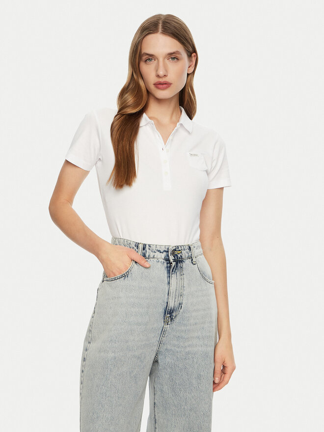 Guess Guess Poloshirt W5RP47 KARS2 Weiß Regular Fit