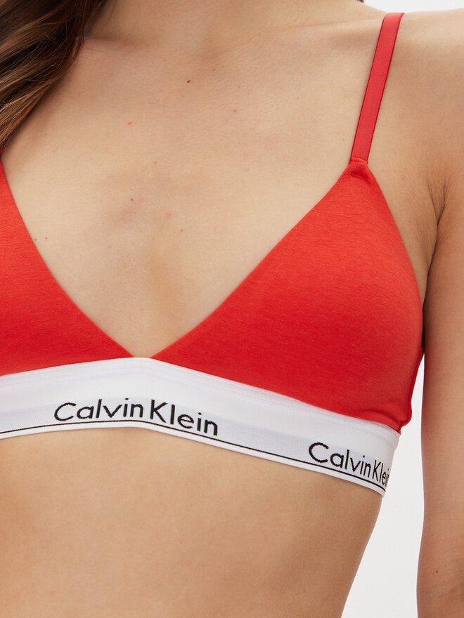 Calvin Klein Underwear Calvin Klein Underwear Бюстгальтер бралетт Lightly Lined Triangle 000QF5650E Червоний
