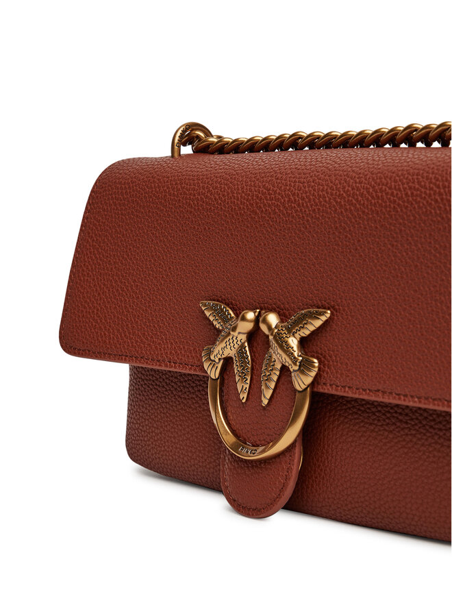 PINKO Handtasche PINKO Love One Soft Mini AI 24-25 PLTT 104528 A29Q L84Q Braun