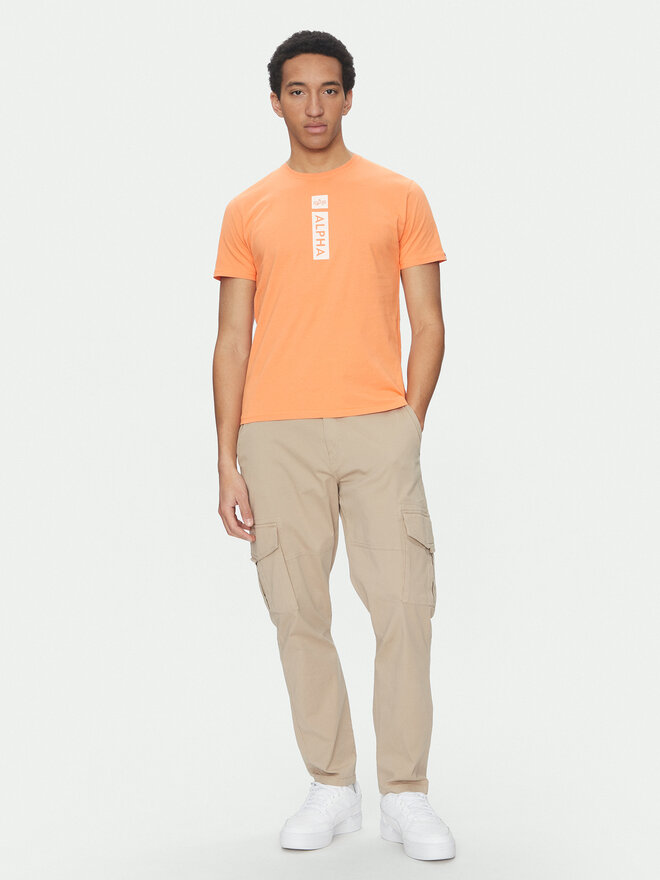 Alpha Industries Alpha Industries T-shirt 146509 Narančasta Regular Fit
