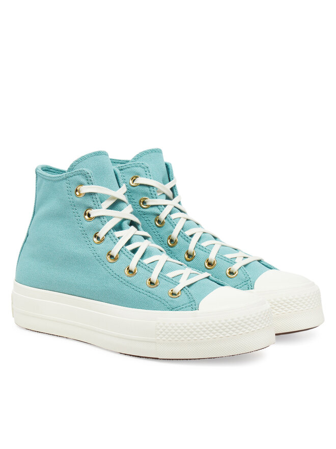Converse Scarpe da ginnastica Converse Chuck Taylor All Star Lift Platform Gold A11495C Turchese