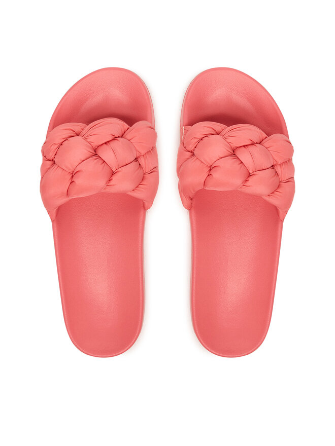 Tommy Jeans Pantoletten Tommy Jeans Tjw Braided Slides EN0EN02975 Rosa