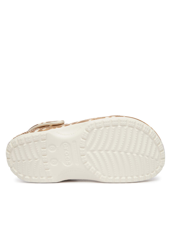 Crocs Pantoletten Crocs Classic Graphic Clogs 214153 Braun