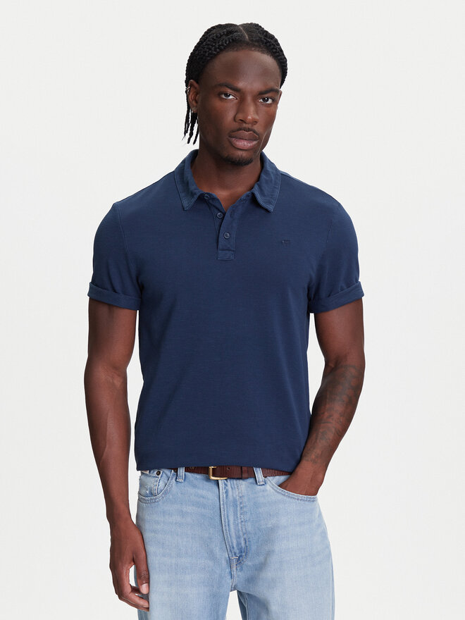 Mustang Mustang Poloshirt Palco 1016505 Dunkelblau Regular Fit